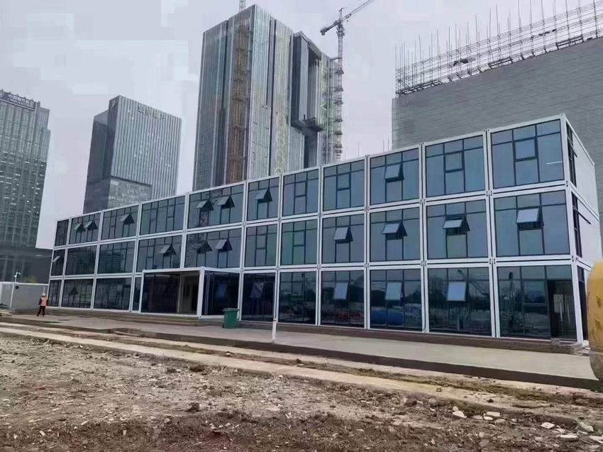 办公玻璃幕墙集装箱